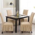 thumbnail image 4 of Jubipavy Bubble Group Chair Cover Four Season All Inclusive Elastic Fabric Dining Chair Cover Dining Room And Study Dirty Proof Chair Cover, 4 of 6