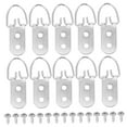 thumbnail image 6 of OUNONA 30Set Heavy Duty Picture Frame Hanging Kit with Plated Silver D Ring Hooks and Screws for Gallery and Home Decor, 6 of 8