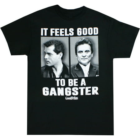 Goodfellas Feels Good To Be a Gangster Men's Black Shirt