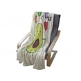 thumbnail image 4 of Avocado Soft Flannel Fleece Blanket, Illustration with Funny Characters and Healthy Food Vitamins Contained in Avocado, Cozy Plush for Indoor and Outdoor Use, 50" x 70", Multicolor, by Ambesonne, 4 of 6