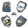 thumbnail image 5 of JIALIOU Mini Backpack Purse for Women Quilted Casual Daypack Small Travel Shoulder Bag, Peacock Feather, 5 of 7