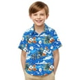 thumbnail image 7 of OGLCCG Boys Hawaiian Shirts Short Sleeve Summer Beach Button Down Aloha Luau Shirts for Kids Casual Tropical Shirt with Pocket 2-15 Years, 7 of 7
