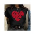 thumbnail image 1 of Camiseta con estampado geométrico de inspiración vintage para mujer - Algodón suave, cuello redondo, manga corta, lavable a máquina - Perfecta para verano, cuello redondo, top informal, ropa de mujer,, 1 of 6