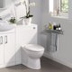 thumbnail image 3 of Estante de baño de vidrio templado de 24 pulgadas con barra de toallas soporte de toalla de níquel cepillado acero inoxidable SUS304 para montaje en p, 3 of 6