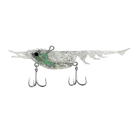 BIBABLYKE Shrimp Fishing Lures Simulation Shrimp Saltwater Fishing Soft Lures Rubber Fishing Baits Artificial Lures Fishing Tackle