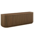 thumbnail image 6 of Fortitude 75" Curved Sideboard Storage Cabinet in Walnut, 6 of 10