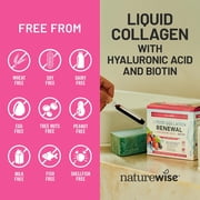 NatureWise Hydrolyzed Liquid Collagen + Biotin + Vitamins - 30 Tubes[30 Day Supply]