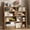 Yellow, variant on 4-Tier Wooden Expandable Bookshelf Storage Rack, L-Shaped Adjustable 2-Piece Bookcase Shelf, Extendable Up To 47 Inches for Wall Corner & Small Spaces