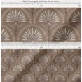 thumbnail image 2 of Soimoi Cotton Cambric Fabric - Geometric Print - Brown - 56" Wide, Soft Lightweight Fabric by The Yard for Kurtas, Dresses, Baby Clothes, Linings, Quilting & Embroidery Base, 2 of 6