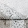 thumbnail image 3 of Christian Siriano NY ® 60 x 70 Oversized Snow Leopard Neutral Faux Fur Filled Throw, 3 of 5