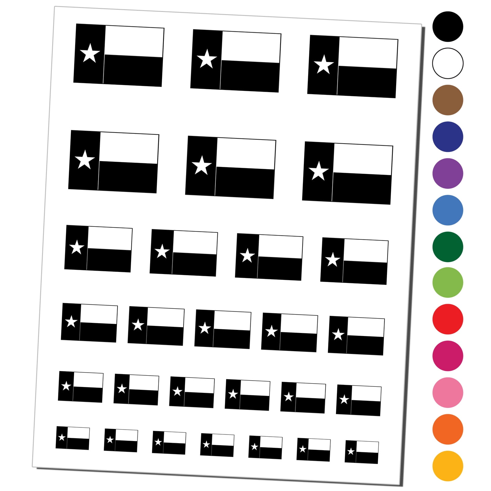 Texas State Flag Coloring Sheet