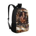 thumbnail image 2 of Uourmeti Rustic Horse Personalized Daily Backpack, 17 Inchs High Quality School Backpack Large Capacity Student Bookbag for Adults, 2 of 6