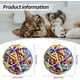 thumbnail image 5 of Pelotas de juguete para gatos, 2 piezas de pelota interactiva de juguete para gatos con campana, juguete de lana colorido para masticar ejercicio de juego de mascotas, 5 of 5