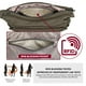 thumbnail image 5 of VOLGANIK ROCK RFID Monederos para Mujer Tela Nylon Multi Bolsillo Bandolera Bolso de Viaje para Mujer, 5 of 5