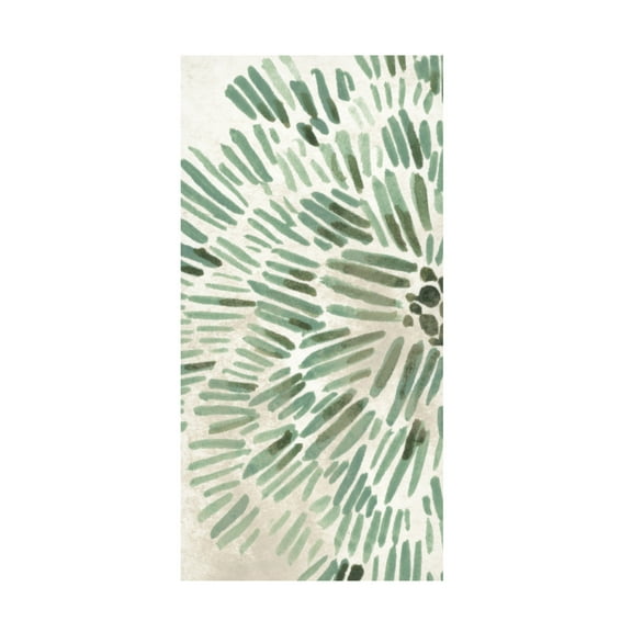 June Erica Vess 'Green Flowerhead I' Canvas Art