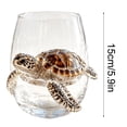 thumbnail image 6 of Artisanal Blue Ringed Octopus Glassware,3D Octopuses Stemless Wine Glasses,Handcrafted Marine Animal Bar Glass,Coastal Home Decor Gift for Sea Lovers, 6 of 6