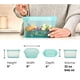 thumbnail image 4 of Bolsas reutilizables para almacenar alimentos, platos grandes con cremallera, silicona, EE. UU., 4 of 9