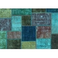 thumbnail image 1 of Ahgly Company Indoor Rectangle Abstract Light Blue Modern Area Rugs, 7' x 10', 1 of 4