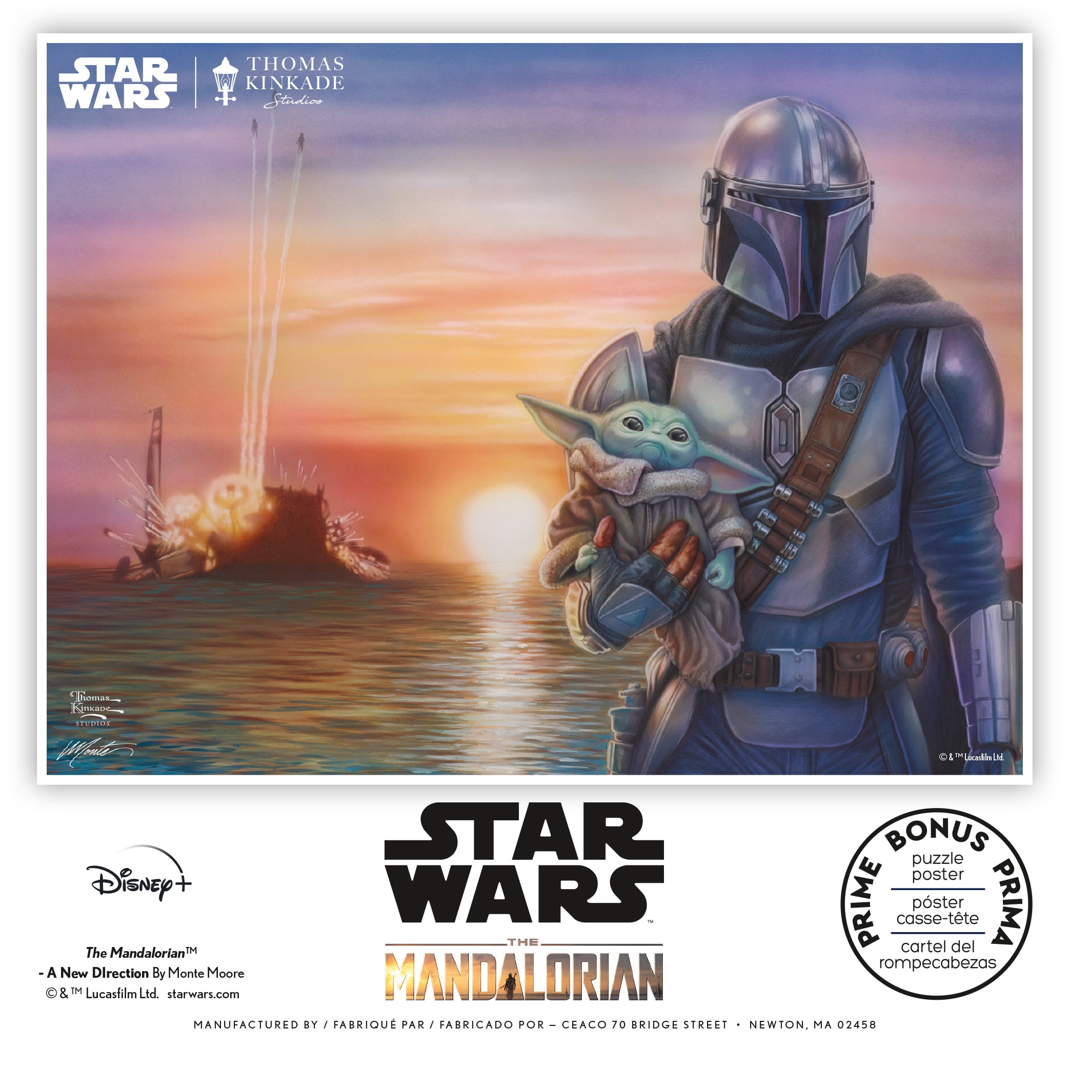 Ceaco - Thomas Kinkade - Mandalorian - A New Direction - 550 Piece Interlocking Jigsaw Puzzle