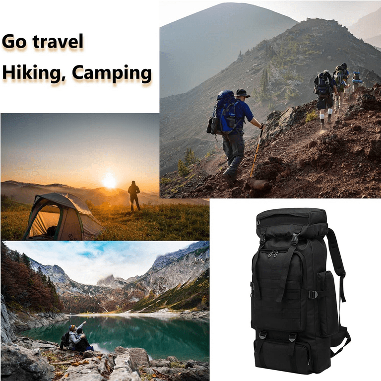 80L Large Capacity Waterproof Hiking Backpack Travel Backpack Hiking Outdoor Camping Trekking Outdoor Sports Rucksacks Sport Shoulder Bag Great Gift