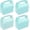 Blue (Pack of 30), variant on 30-Pack Pink Party Favor Treat Boxes, Goodie Boxes, Gable Paper Gift Boxes with Handles. Perfect for Princess Pink Party and Baby Shower Decoration Supplies.