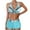 Blue, variant on Wyobmus Women Plus Size Bikini Sets Tummy Control 2 Piece Swimsuits V Neck Criss Cross Beachwear Twist Front Printing Bathing Suit C-Hot Pink