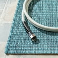 thumbnail image 3 of SAFAVIEH Courtyard Wayra Solid Indoor/Outdoor Area Rug, Grey/Aqua, 9' x 12', 3 of 8