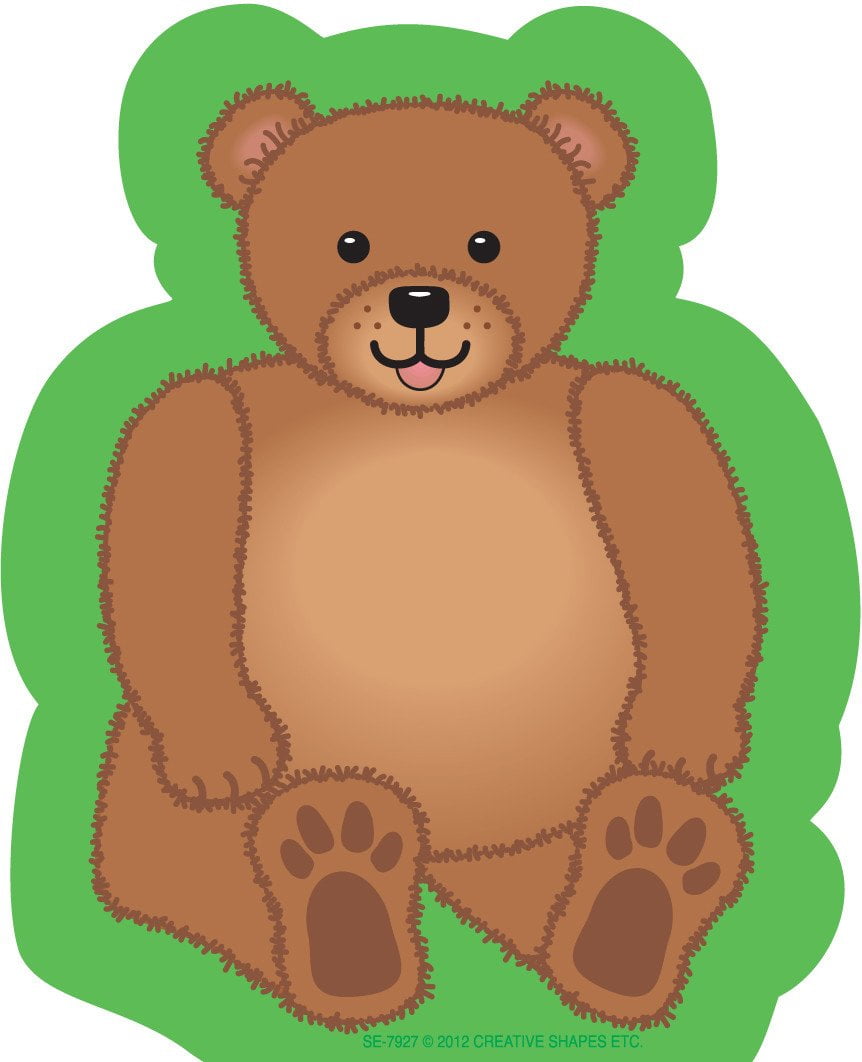 Creative Shapes Etc. Mini Notepad Teddy Bear, Paper Writing Pad for Notes, Classrooms and More