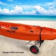 thumbnail image 4 of 80KG Loading Capacity Foldable Kayak Trolley Energy-saving Two-wheeled Carrier Cart, 4 of 8