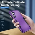 thumbnail image 5 of Decase for Samsung Galaxy A15 5G Military Grade Shockproof Case,Dual Layer Hybrid Protective Cover Support Wireless Charging Thin Magnetic Phone Shell for Samsung Galaxy A15 5G - Purple+Black, 5 of 6