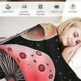 thumbnail image 3 of ONETECH Mushroom Moon Throw Blanket Gift Flannel Ultra-Soft Comfy Blankets Decor for Bedding Couch Sofa Chair Plush Lightweight Cozy Warm Girls Kids Adults Birthday, 3 of 6