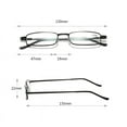 thumbnail image 2 of 4 Pairs Pocket Reading Glasses Metal Readers with Pen Tube Case Slim Mini, 2 of 2