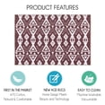 thumbnail image 3 of 2 x 3 Foot Heavy Duty Low Pile Area Rug - Ultra-Thin Non Slip Area Rug - Washable Cotton Indoor Rug for Front Door Foyer Rug for Entryway, 3 of 7