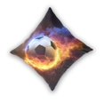 thumbnail image 2 of Football on Fire Throw Pillow Covers Pillowcases 16 x 16 Inch Home Decor 2 Packs for Bedroom Sofa, 2 of 6
