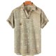 thumbnail image 3 of Camisa hawaiana con estampado 3D de periódico para hombre, camisas casuales de moda de uso diario, camisas de manga corta, blusas con botones, ropa unisex de gran tamaño con solapa 2024, 3 of 5