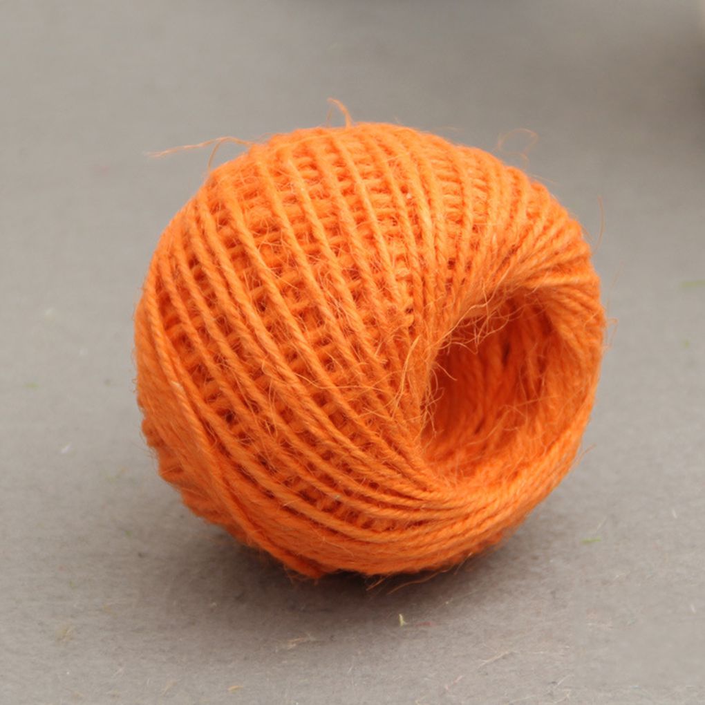 Orange Jute Cord, Thick Orange Cord, Jute Craft Twine in Burnt Orange,  Crafting and Gift Wrapping Orange Cord Supply, 8 Yards-7.31 Meters 