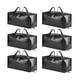 thumbnail image 1 of Bolsas Mudanza Peso Pesado SpaceAid, Grandes Totes Almacenamiento, Correas Mochila, Manijas y Cierres Fuertes, Alternativa Cajas Mudanza, Suministros Empaque, Negras (Paquete 6), 1 of 3