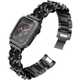 thumbnail image 2 of Compatible con Apple Watch Band 38 mm 40 mm 42 mm 44 mm con protector de pantalla para mujer, pulsera de joyería, correa de metal con 2 fundas brillantes para iWatch Series 6 5 4 3 2 1 Adepaton  WMZL-991-6, 2 of 7