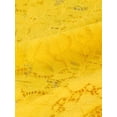 thumbnail image 5 of Cárdigan elegante con cuello con volantes pamujer, top de encogimiento de hombros con encaje floral transparente Limon amarillo L, 5 of 5