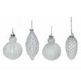 thumbnail image 1 of Glass Glitter Ornament Light Blue - Set of 12, 1 of 3