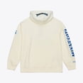 thumbnail image 2 of Men's Mitchell & Ness Cream Minnesota Timberwolves Hardwood Classics Chainstitch Premium Fleece Hoodie, 2 of 5