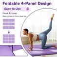 thumbnail image 3 of BalanceFrom Fitness 120x48" All Purpose Folding Gymnastics Exercise Mat, Purple, 3 of 4