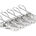 thumbnail image 1 of Pins à Linge pour Pinces à Linge - 28 Pack Robuste Polyvalent en Acier Inoxydable Pinces à Linge en Métal Pinces à Linge Pinces à Linge Pinces pour Sac à Provisions Cuisine Extérieure (Argent), 1 of 6