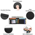thumbnail image 4 of SENDEFN Slim Wallet for Men ID Window with RFID Blocking Front Pocket Minimalist Bifold Bussiness Card Holder Gift for Men, 4 of 7