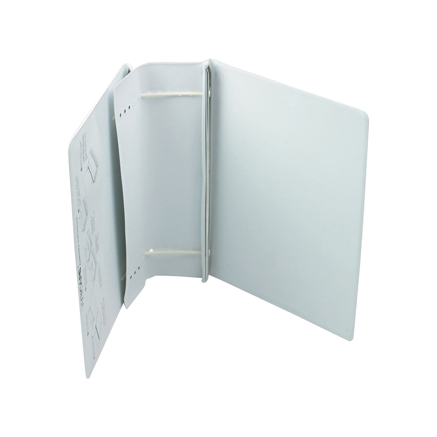 Charles Leonard Varicap6 Expandable 1- 6 Post Binder, 11 x 8-1/2, White/Clear -LEO61605