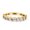 Yellow, variant on Simulated Cubic Zirconia Size-5 Half Eternity Rope Ring Wedding Engagement Band Baguette Shape 925 Sterling Silver