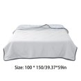 thumbnail image 4 of Cooling Ice Silk Summer Throw Blanket Lightweight Quilt Breathable Machine Washable 150cm / 59.06in for Home Bedroom Sleeping Men Women Multicolor Style B 1pc, 4 of 6