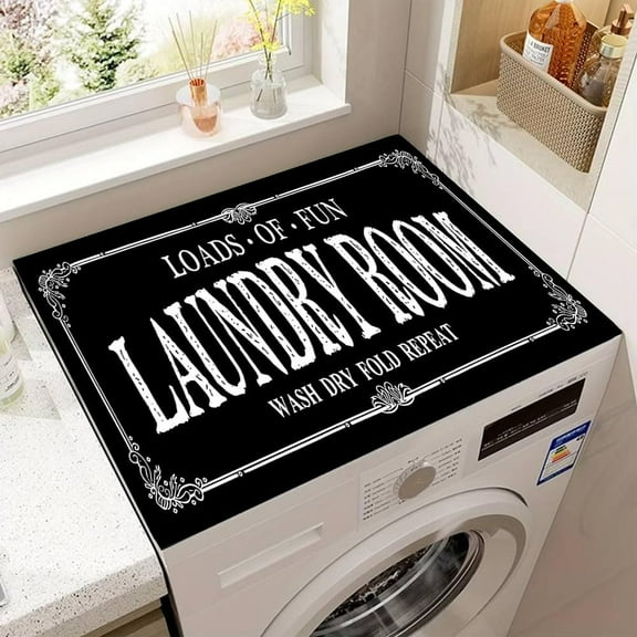 Washer and Dryer Covers for the Top,Non-slip Dryer Top Protector Mat Dust-proof Washing Machine Mat for Laundry Room Kitchen