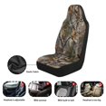 thumbnail image 4 of HUISEFOR Camo Hunting Car Seat Cover Elastic Polyester Front Seat Protector Cover Breathable Cars Accessories Easy to Install Universal Size Fit for Most Sedan SUV, 4 of 7