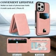 thumbnail image 2 of Detachable Wallet Case for iPhone 16 Pro, TECH CIRCLE RFID Blocking Mag-Safe Compatible Magnetic Kickstand PU Leather Lightweight Back Cover Protective Case, Pink, 2 of 11